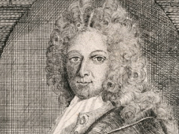 Kupferstich Christian Friedrich Richter Kupferstich von F.A., um 1700. Halle, Franckesche Stiftungen: Porträtsammlung B 4318